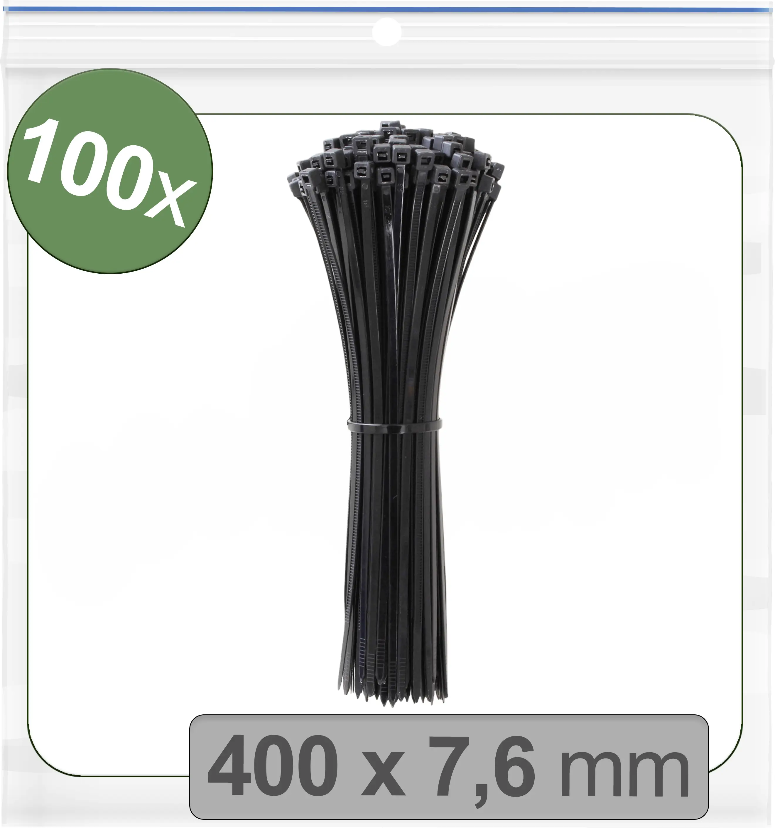 Кабельная стяжка Quadrios 24CA375 24CA375, 400 мм, полиамид, 100 шт.