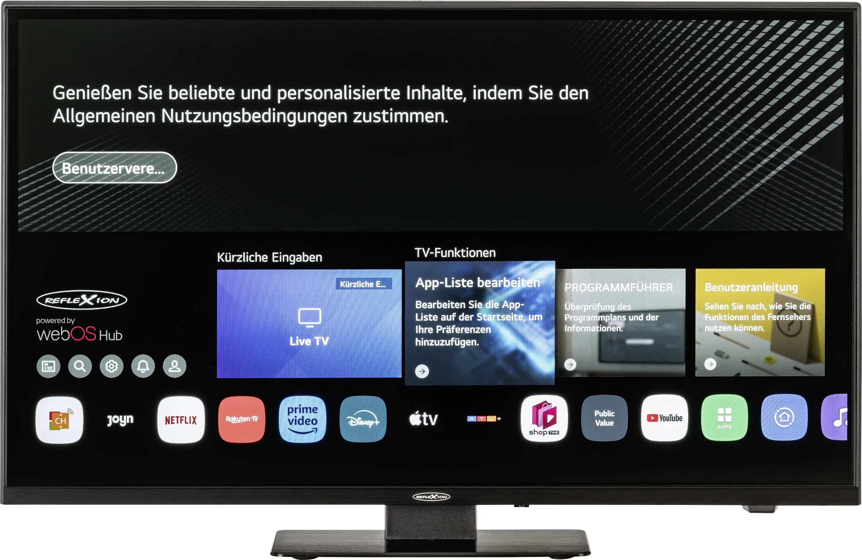 ЖК-телевизор 24 дюйма Reflexion LDDX24iBT_B, Full HD (1920 x 1080 пикселей), 60 Гц