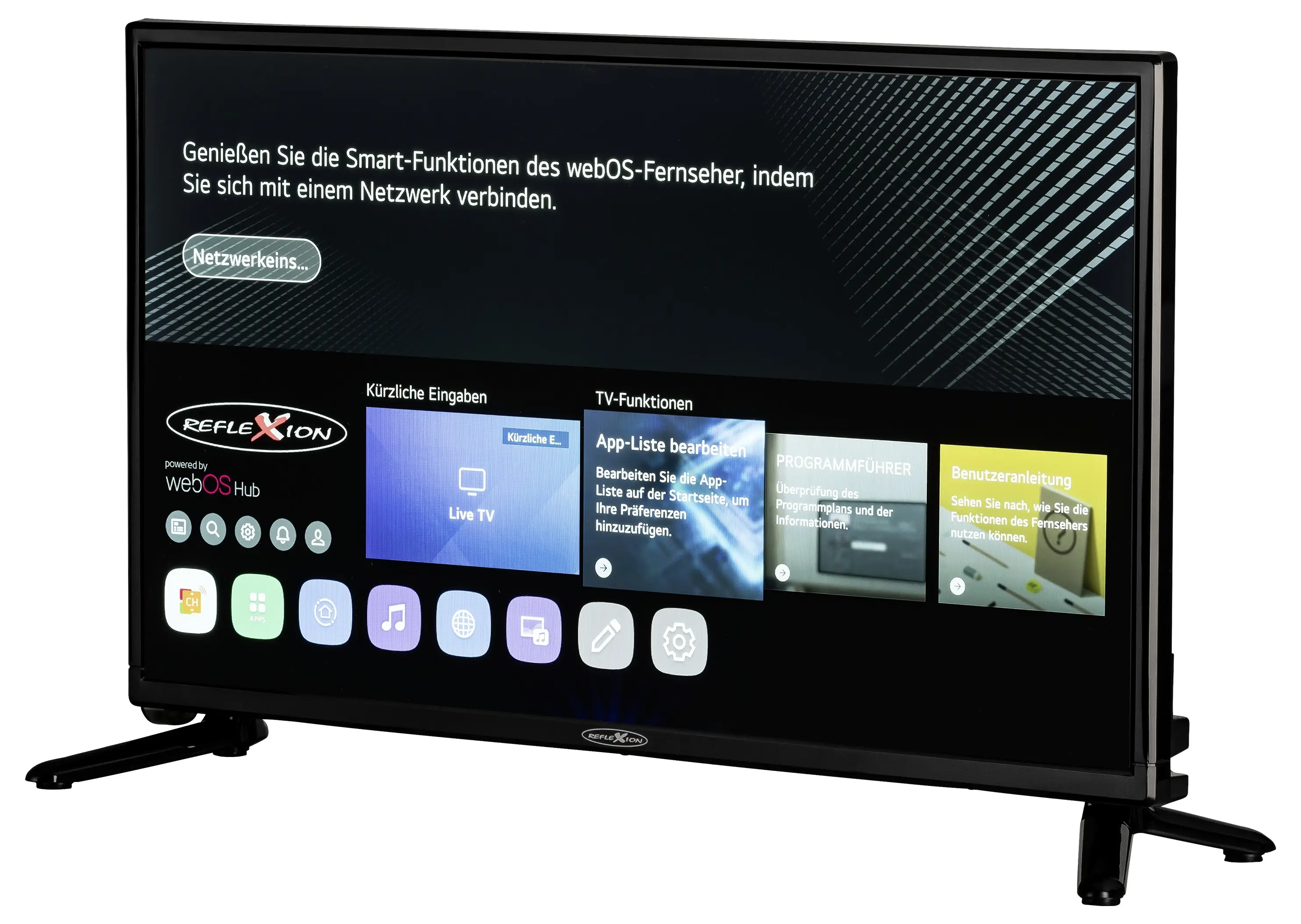 РК-телевізор 22 дюйми Reflexion LED22iBT, Full HD (1920 x 1080 пікселів), 60 Гц
