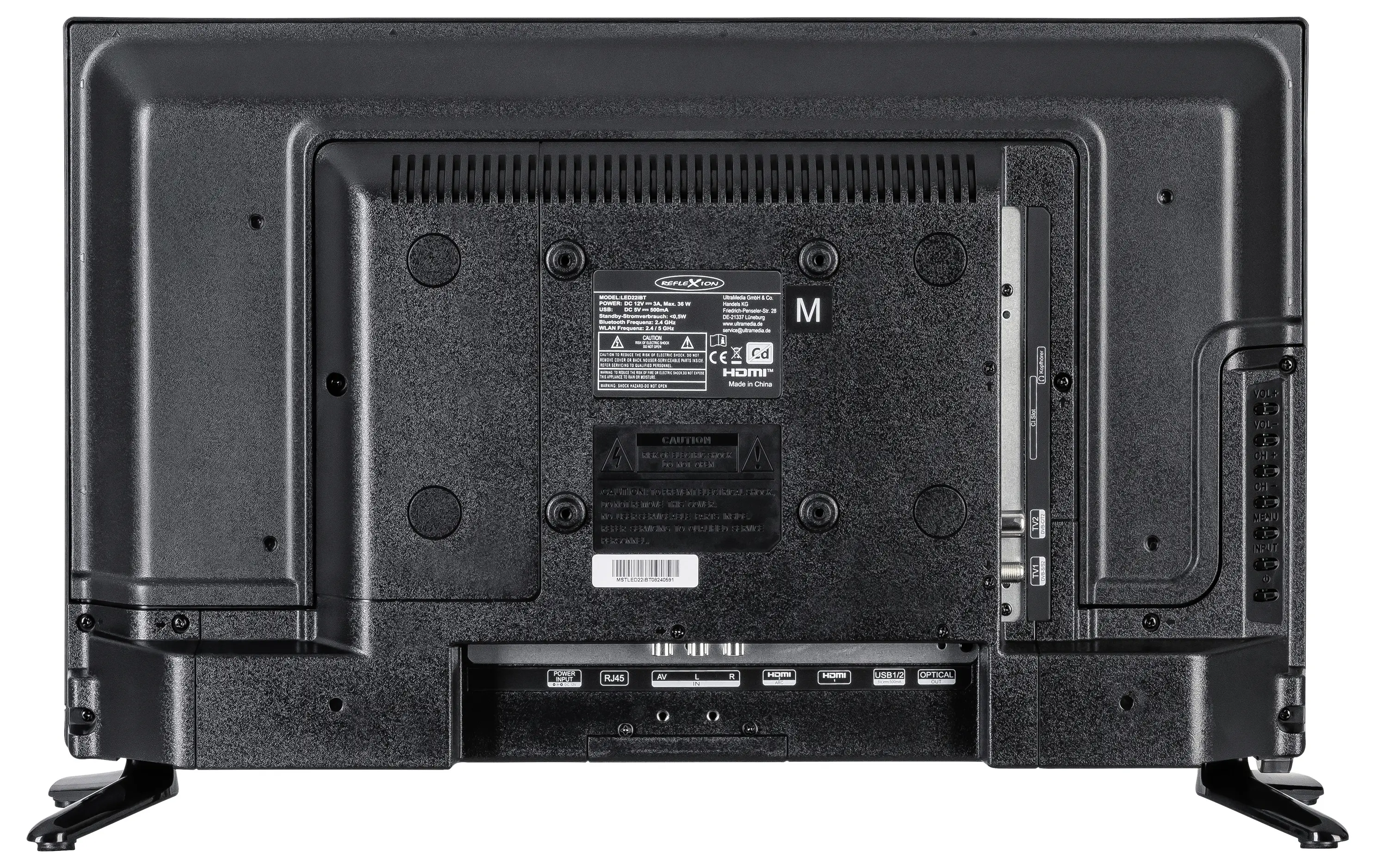 РК-телевізор 22 дюйми Reflexion LED22iBT, Full HD (1920 x 1080 пікселів), 60 Гц