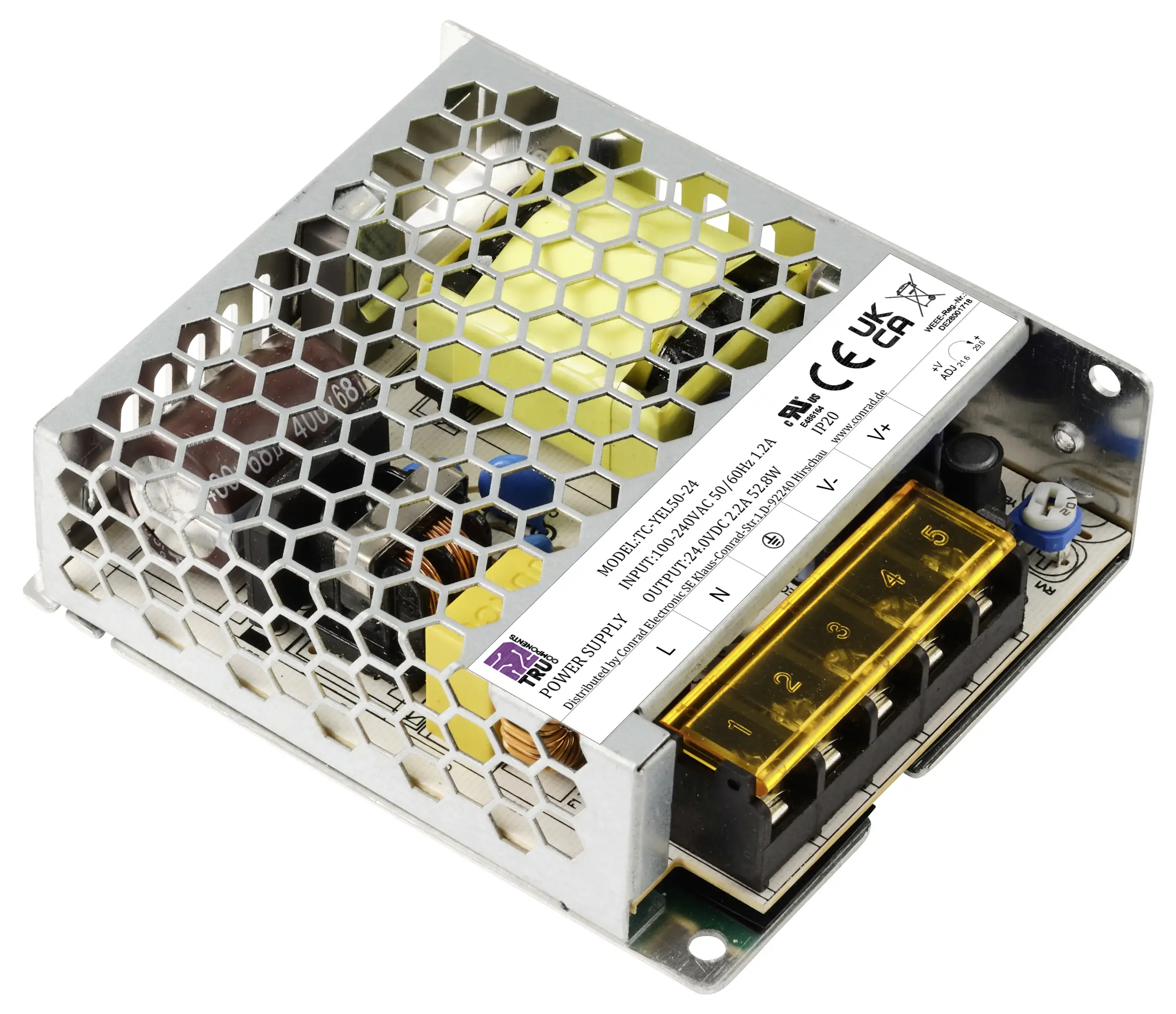 Блок питания TRU COMPONENTS TC-13493664 / 24 В/постоянный ток 2,2 А 52,8 Вт