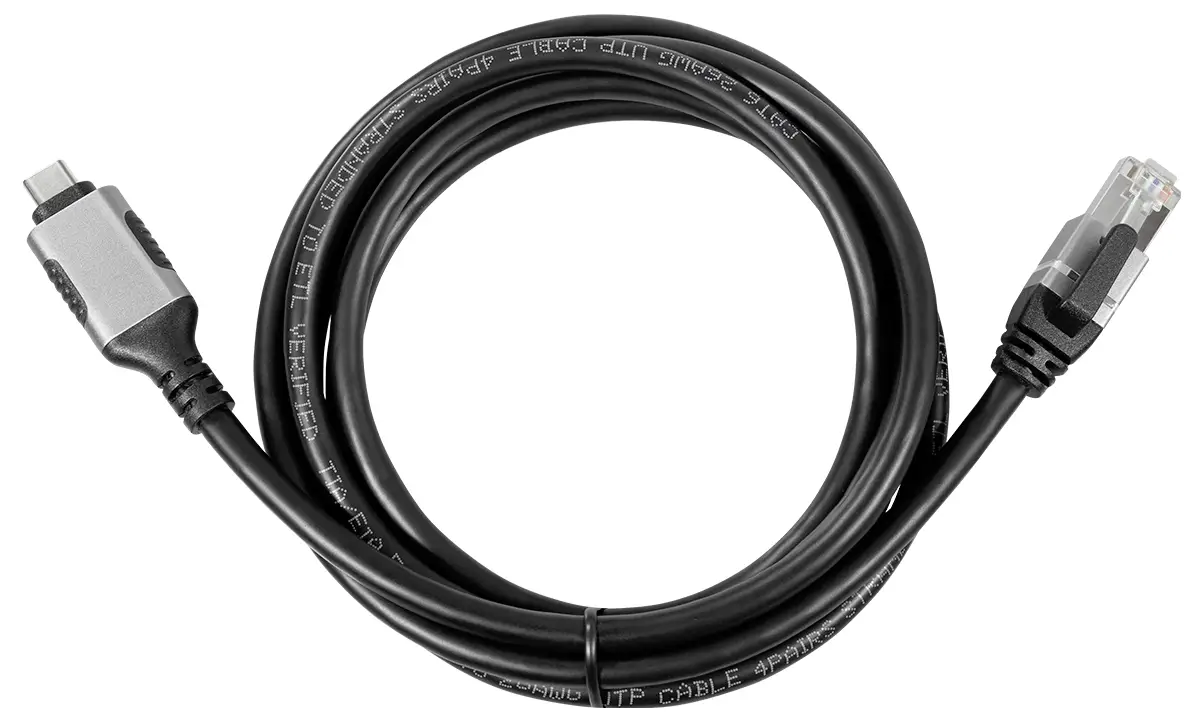 Адаптер USB-C, RJ45 Maxtrack C541-5L, CAT 6, 5.00 м, 1 шт.