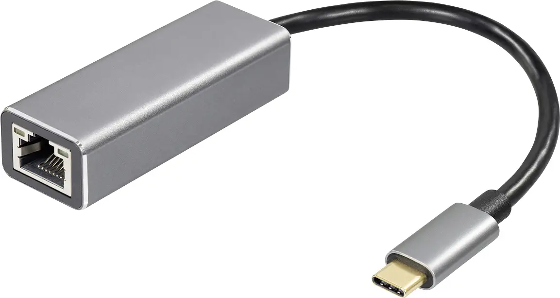 USB-C адаптер, RJ45 Maxtrack C545L, кабель, 10 см, 1 шт.