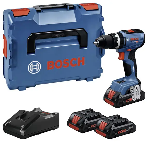 Аккумуляторный ударный шуруповерт Bosch Professional GSB 18V-65 06019N3306. Количество входящих в комплект аккумуляторов: 2, литий