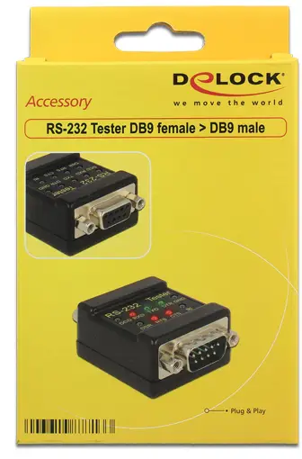 Delock 87713 VGA-штекер D-SUB 9-контактный гнездовой - D-SUB 9-контактный штекер