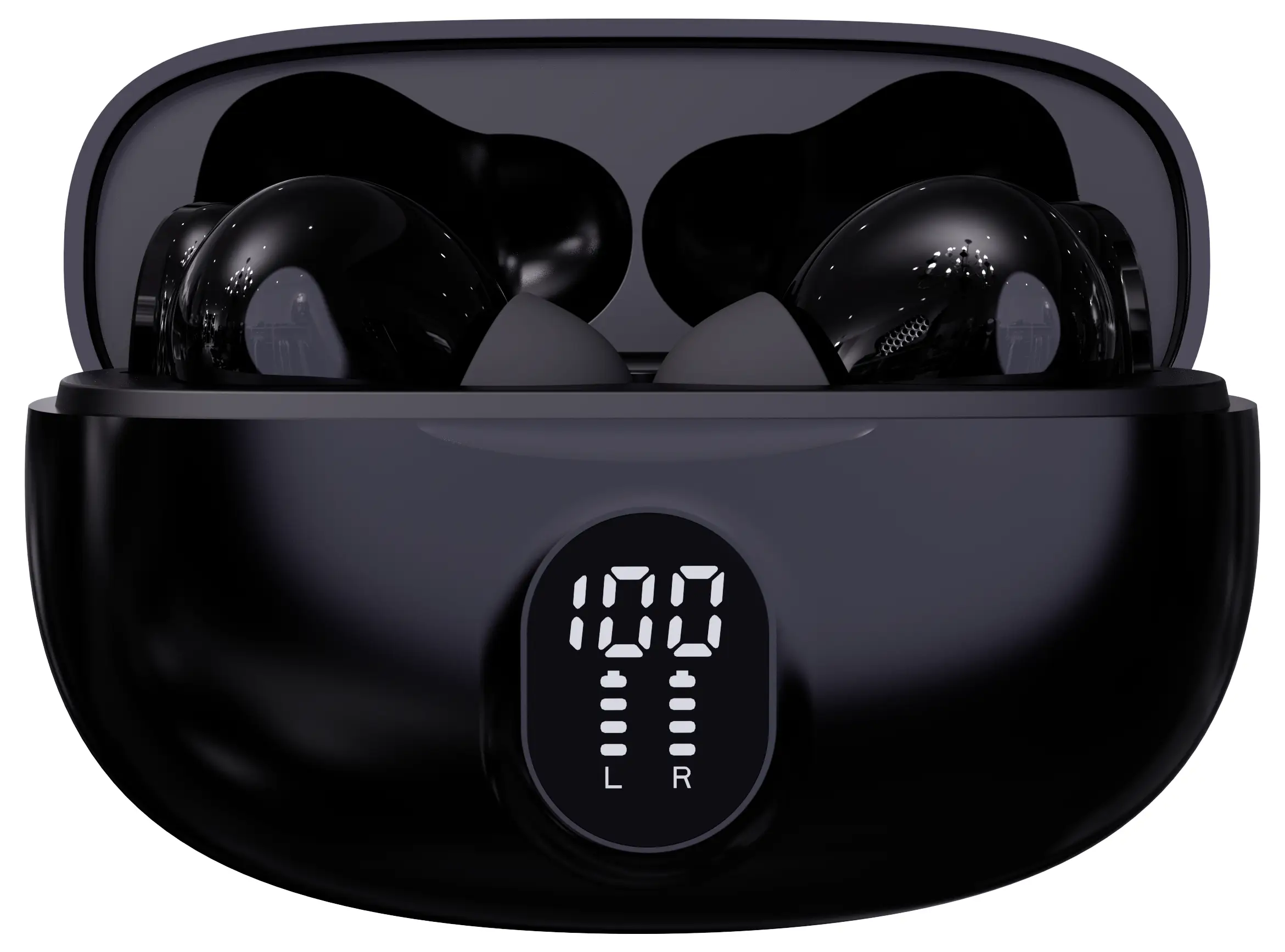 Наушники-вкладыши Denver TWE-57B BLACK Bluetooth Stereo, черные, с сенсорным управлением, для мобильных телефонов.
