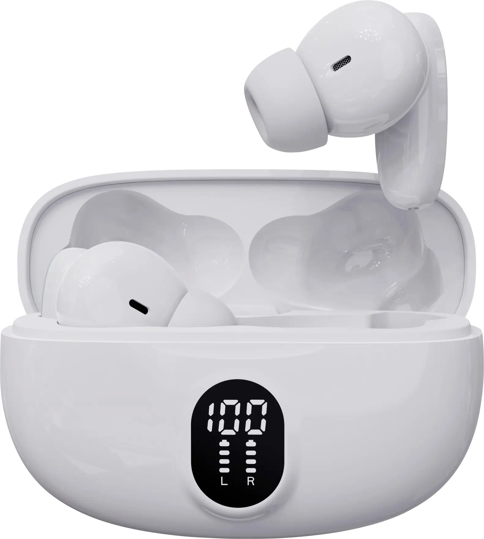 Наушники-вкладыши Denver TWE-57W WHITE Bluetooth Stereo в белом чехле для мобильного телефона