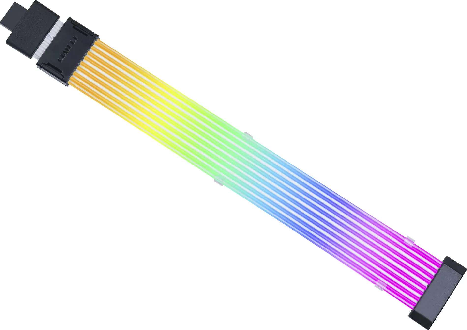 Кабель PCI-Express для вентиляторів ПК Lian Li. Бездротовий кабель Lian Li Strimer 12V-2x6 для відеокарти PW16-81W, 34 см.