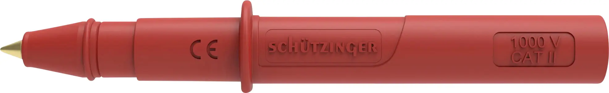 Вимірювальний наконечник Schützinger SPS 9406 Ni / RT із захистом 99022645, гніздо CAT II 1000 В, червоний, 1 шт.