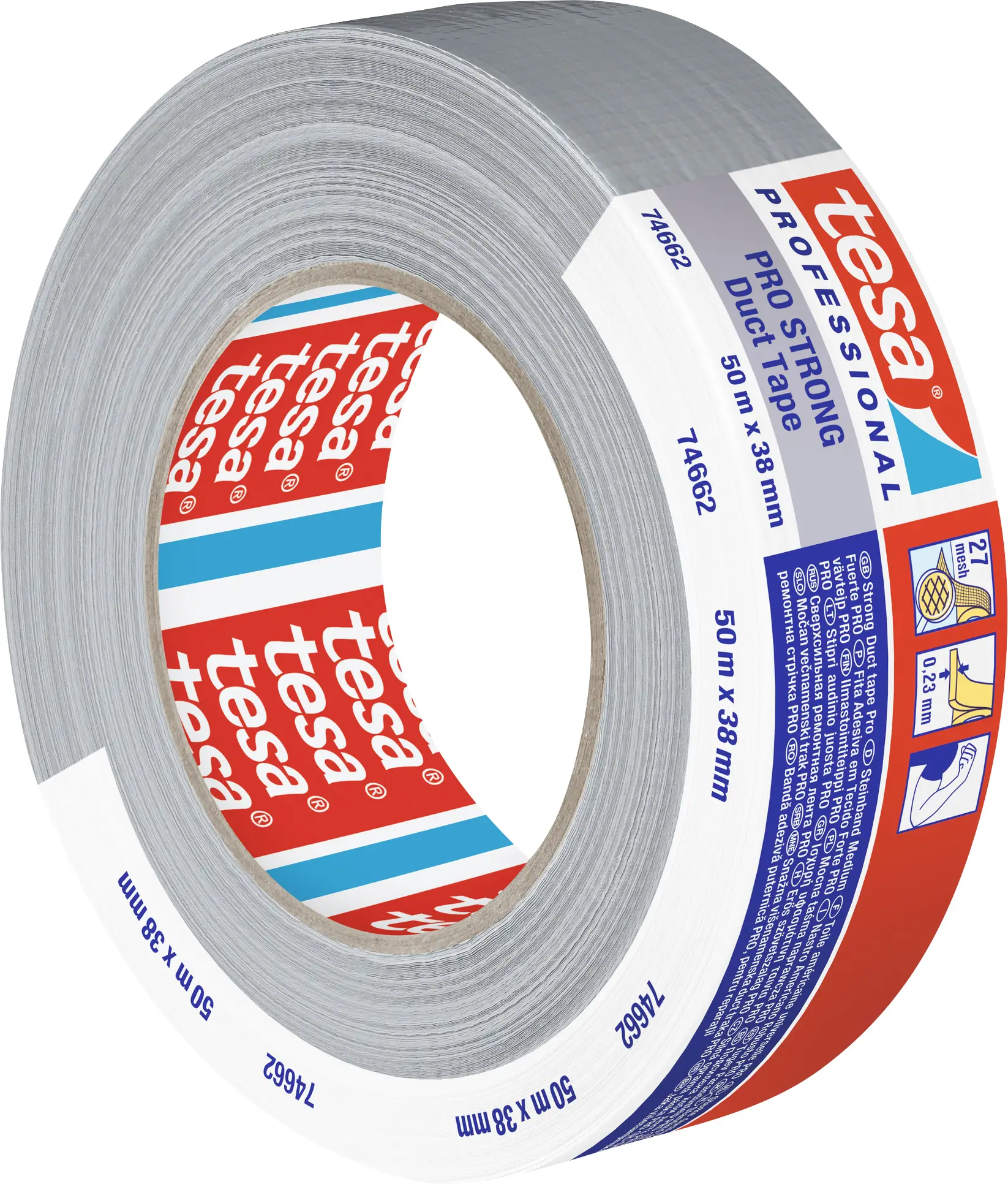 tesa 66462-00004-00 Лента клейкая Pro-Strong (Д x Ш) 50 м x 38 мм 50 м 1 шт.