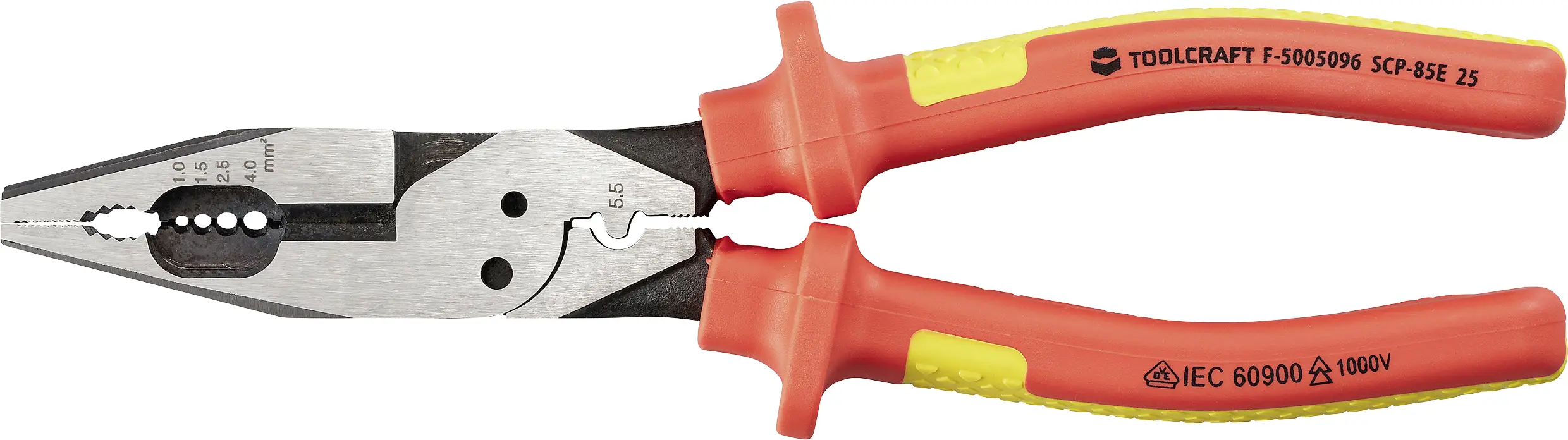 Электротехнические плоскогубцы TOOLCRAFT TO-10187133, VDE