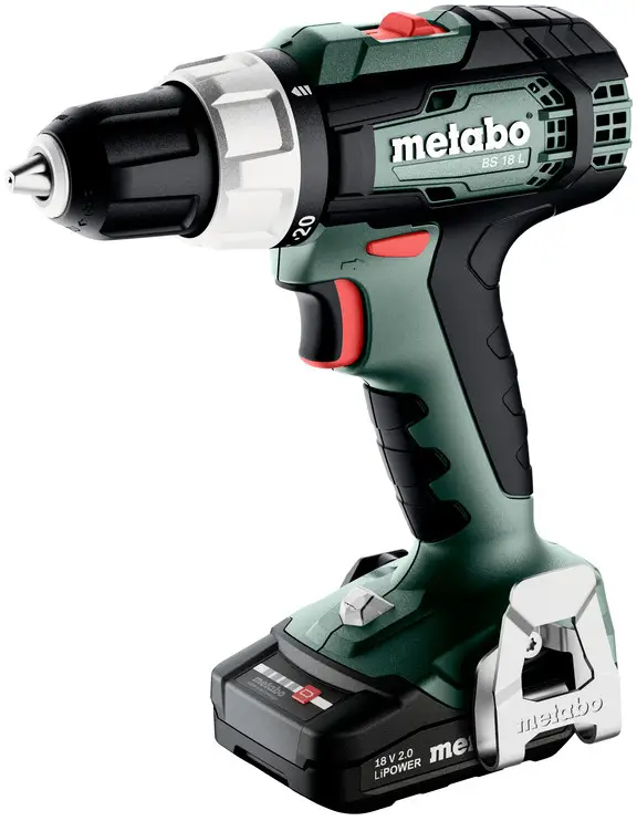 Metabo BS 18 L 614051500 Аккумуляторная дрель-шуруповерт 18 В 2 А·ч, бесщёточная, в комплекте 2 аккумулятора, кейс, зарядное устро