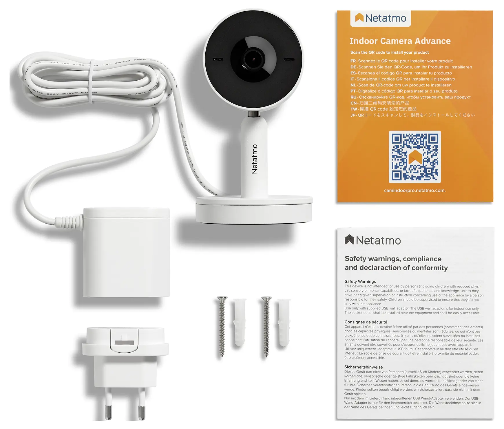 IP-камера відеоспостереження Netatmo Advance NPC-W-EC WLAN 2560 x 1440 пікселів