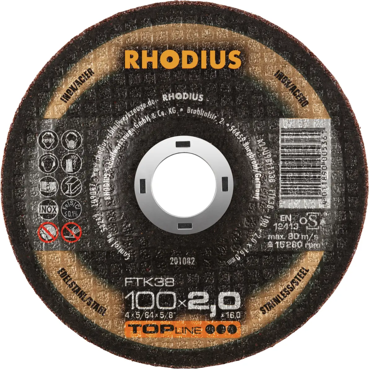 Набор отрезных дисков Rhodius FTK38 201082 25 шт.
