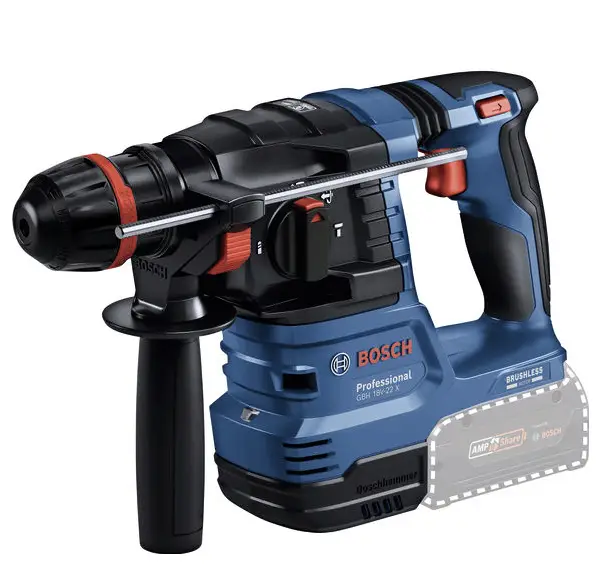 Аккумуляторная ударная дрель Bosch Professional GBH 18V-22 X ONECHUCK 18 В (без аккумулятора)