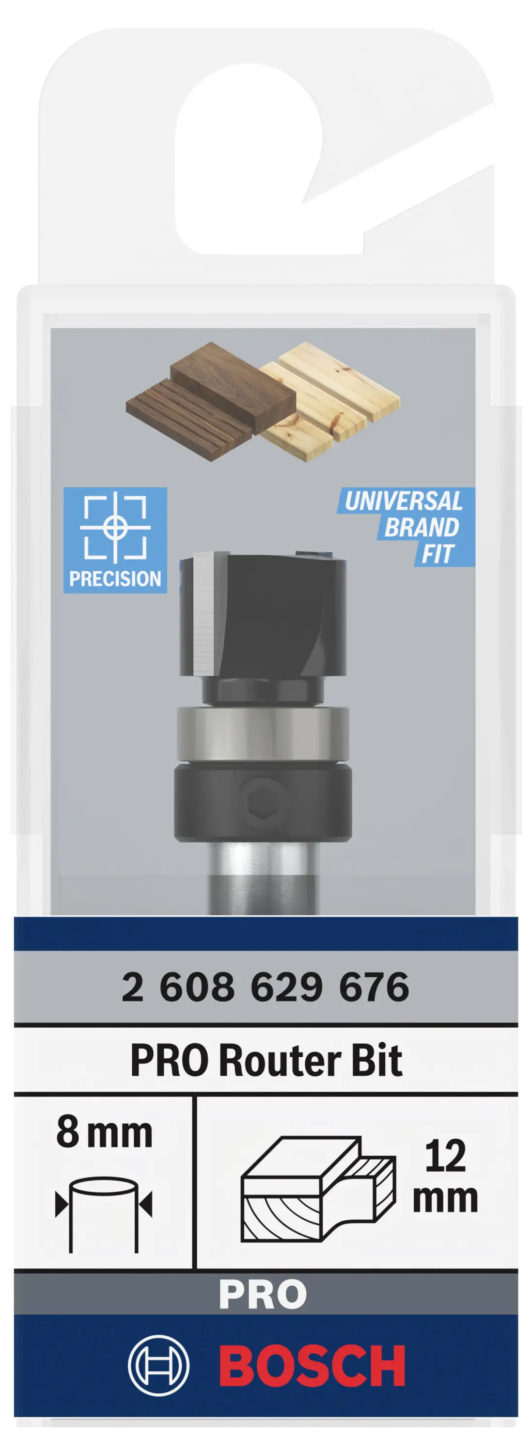 Набор принадлежностей Bosch 2608629676: триммер 2608629676, 12 мм x 56 мм, 1 шт.