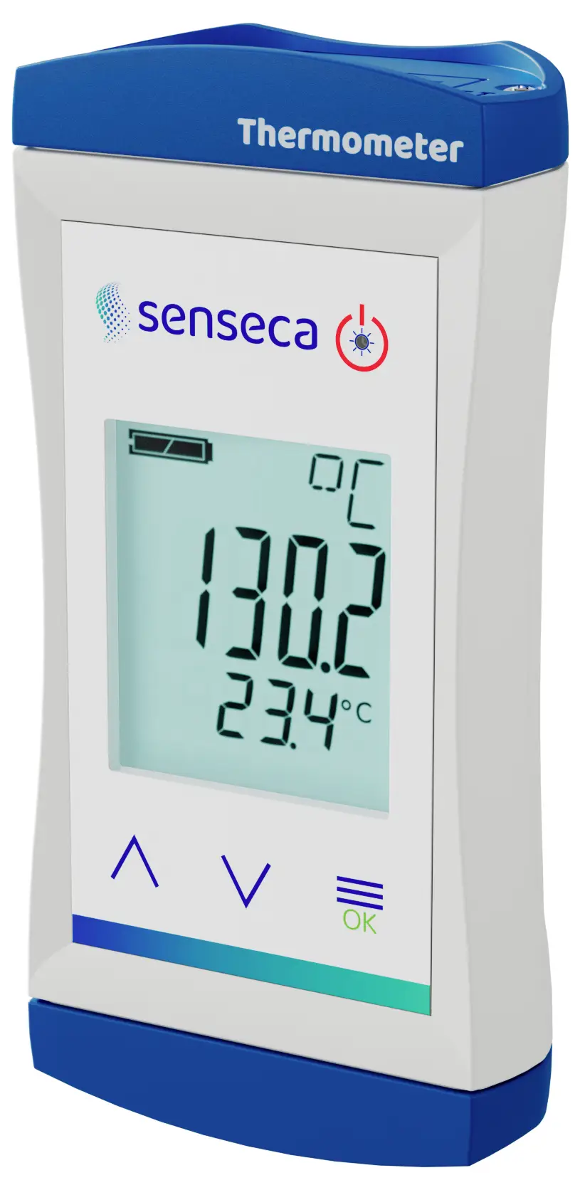Senseca ECO 130.2-GTF300-SET 488404, -65 - 40 °C, двоканальний термометр з сигналізацією типу K