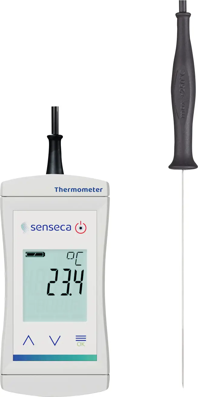 Термометр із сигналізацією типу Pt1000 Senseca ECO 121-H-I1.5 488160, -70 - +250 °C