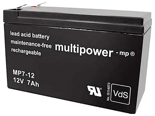 Свинцево-кислотний акумулятор Multipower MP7-12 142239, AGM, 12 В, 7 Аг