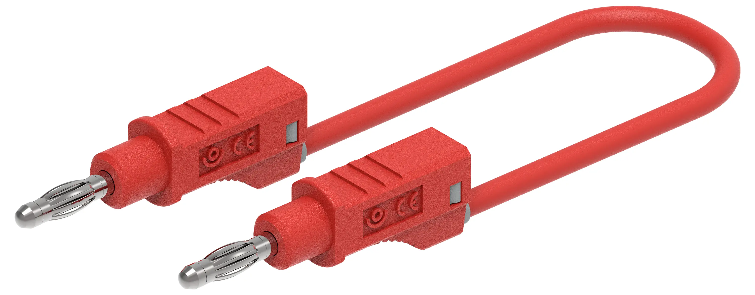 Тестовый провод Electro PJP 2111-CD1-25R, штекерный разъем, 25 см, красный, 1 шт.