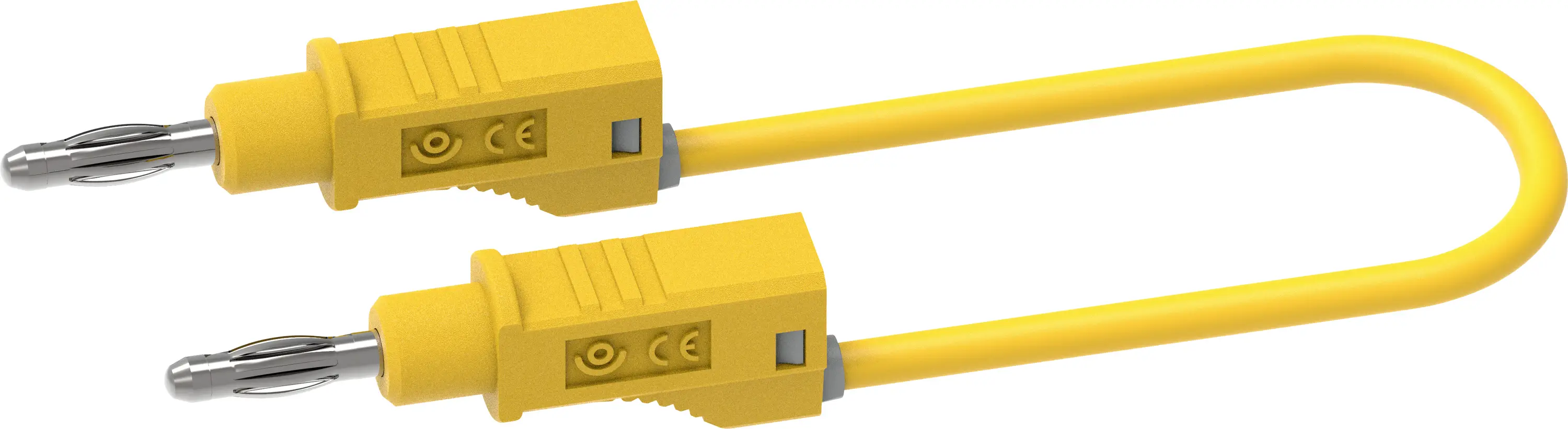 Измерительные щупы Electro PJP 2111-CD1-25J, штекерный разъем, длина 25 см, желтый цвет, 1 шт.
