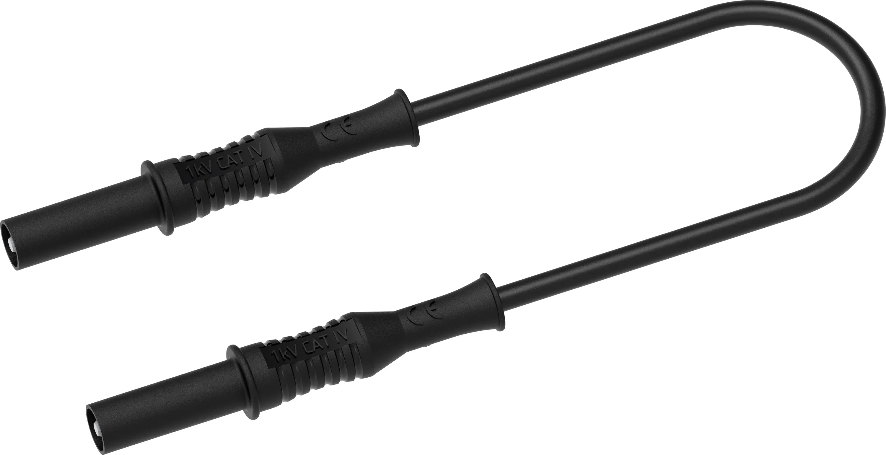 Тестовый провод Electro PJP 2310-IECIV-CD1-100N, штекерный разъем, 1 м, черный, 1 шт.