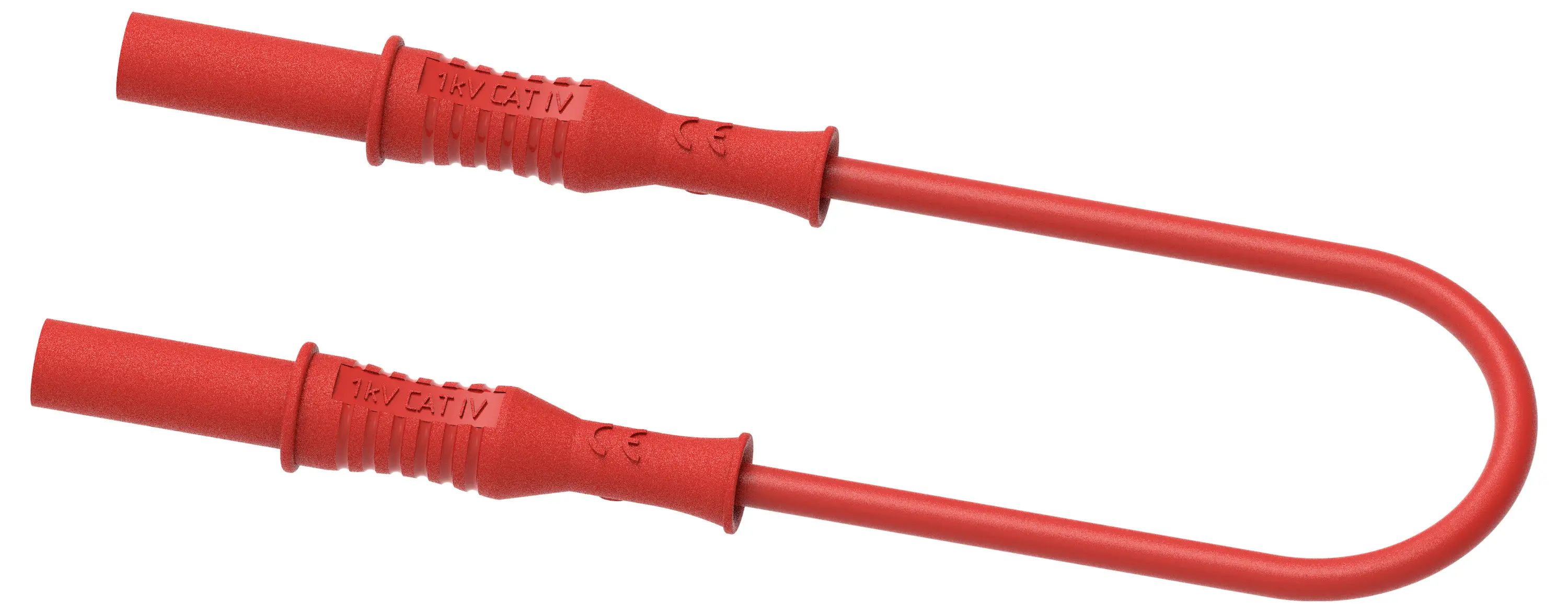 Измерительные щупы Electro PJP 2310-IECIV-CD1-100R, штекер-банановый разъем 4 мм, штекер-банановый разъем 4 мм, 1 м, красный, 1 шт