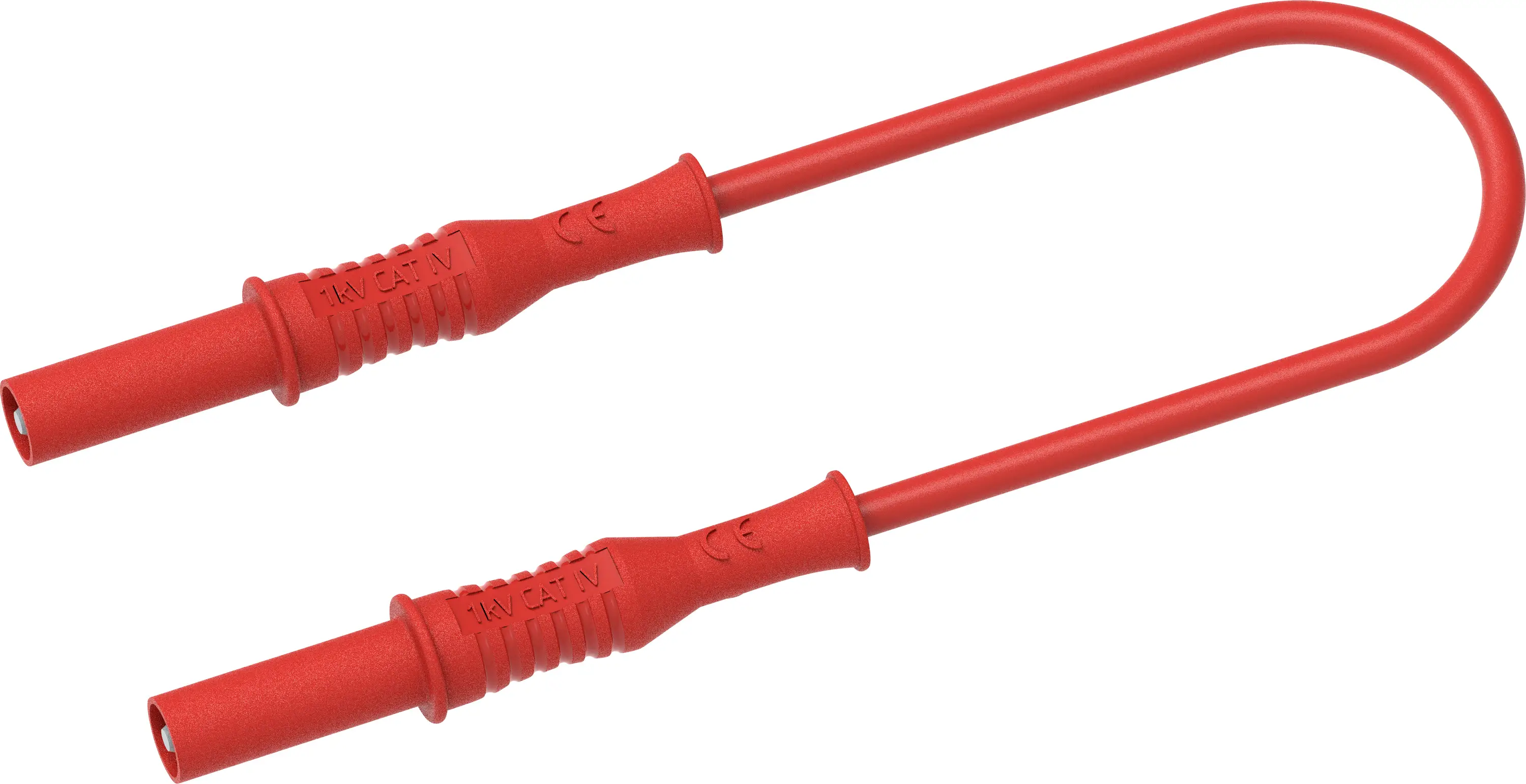 Electro PJP 2317-IECIV-CD1-100R Измерительный провод, разъем «папа» 4 мм 1 м красный 1 шт.