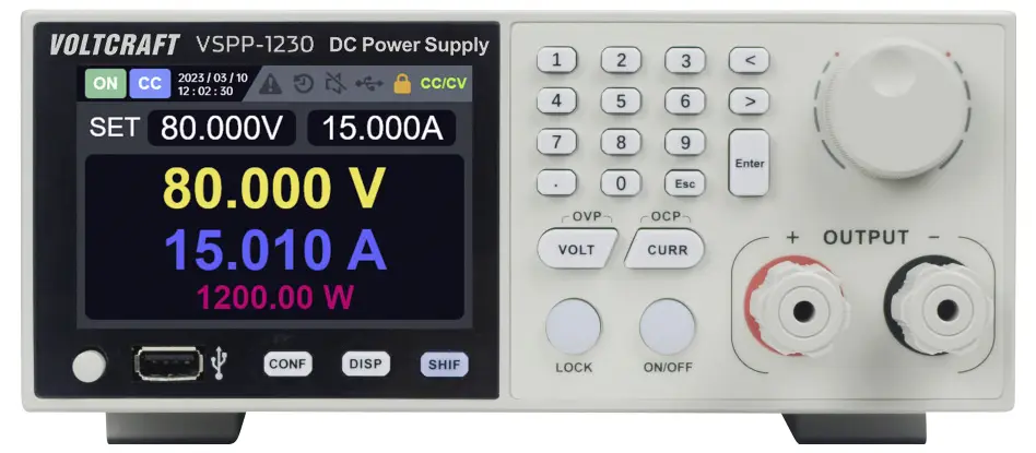 19-дюймовий регульований лабораторний блок живлення VOLTCRAFT VSPP-1230 0 - 300 0 - 10 A 1200 Вт