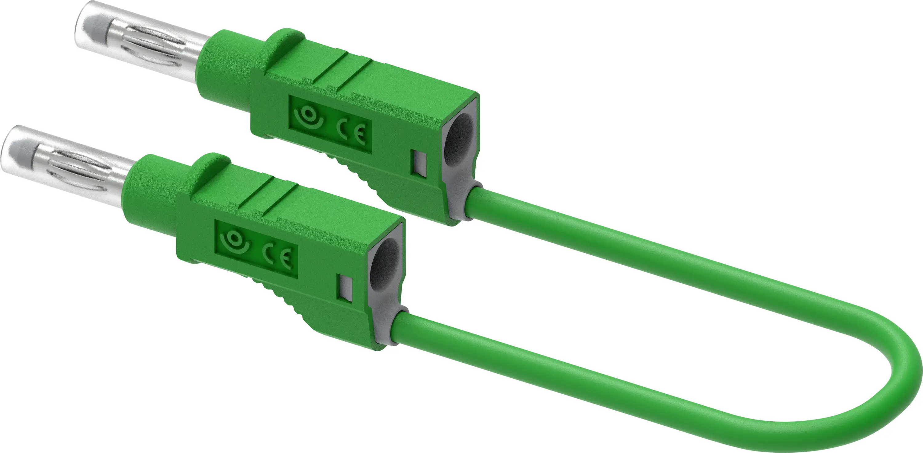 Измерительный провод Electro PJP 2212/600V-CD1-100V, штекер-банан, 100 см, зеленый, 1 шт.