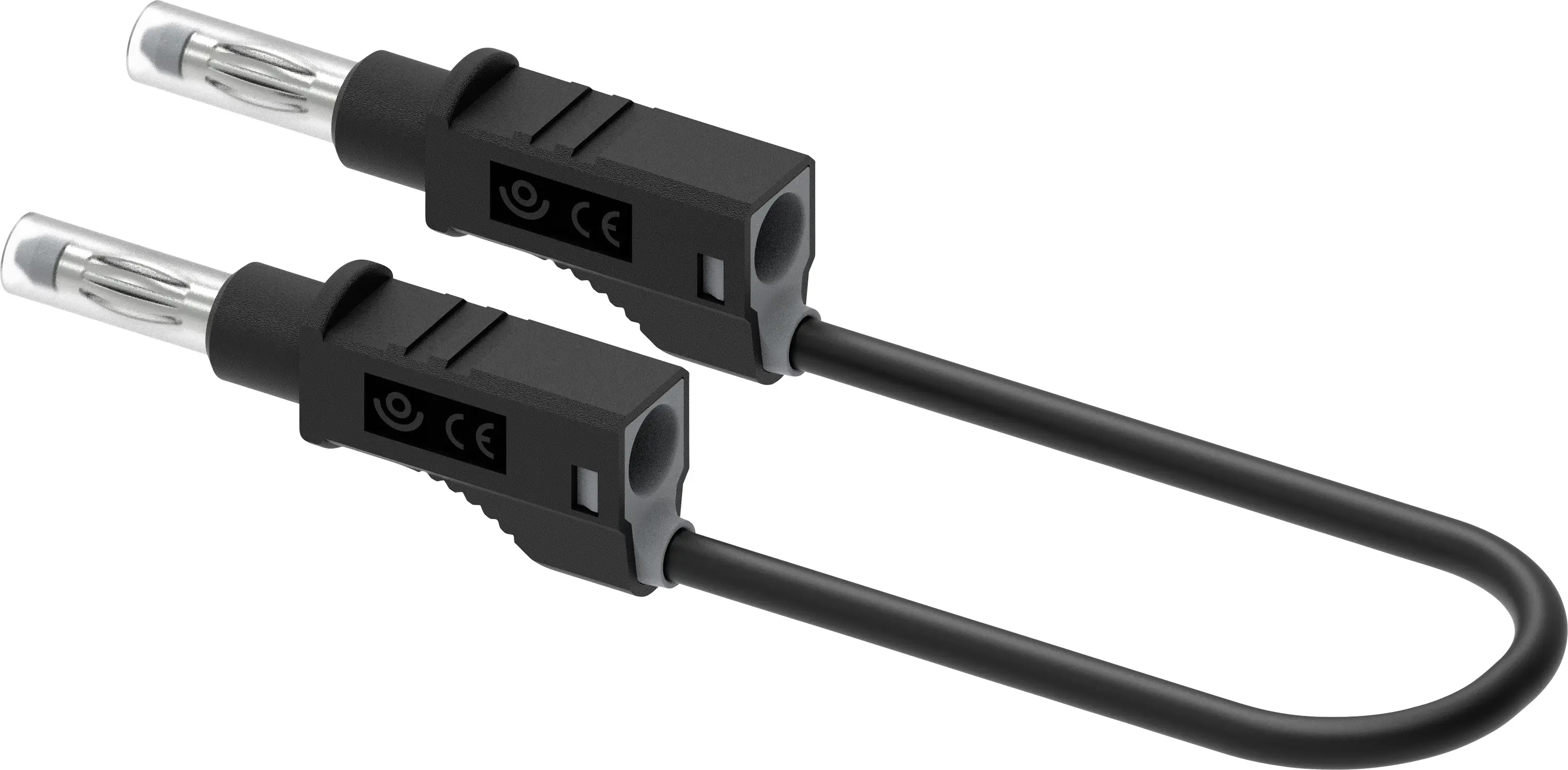 Электрощуп Electro PJP 2214/600V-CD1-25N, штекер, 4 мм, 25 см, черный, 1 шт.