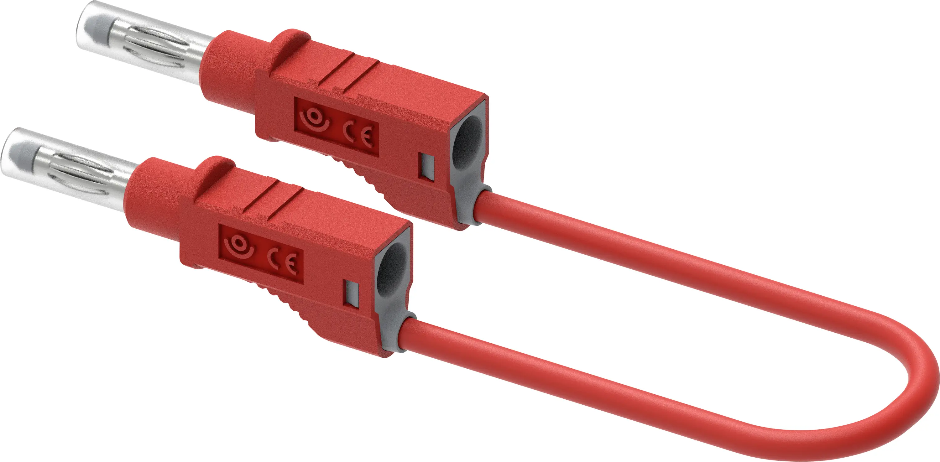 Измерительные щупы Electro PJP 2214/600V-CD1-25R, штекерный разъем 4 мм, штекерный разъем типа «банан», длина 25 см, красный, 1 шт