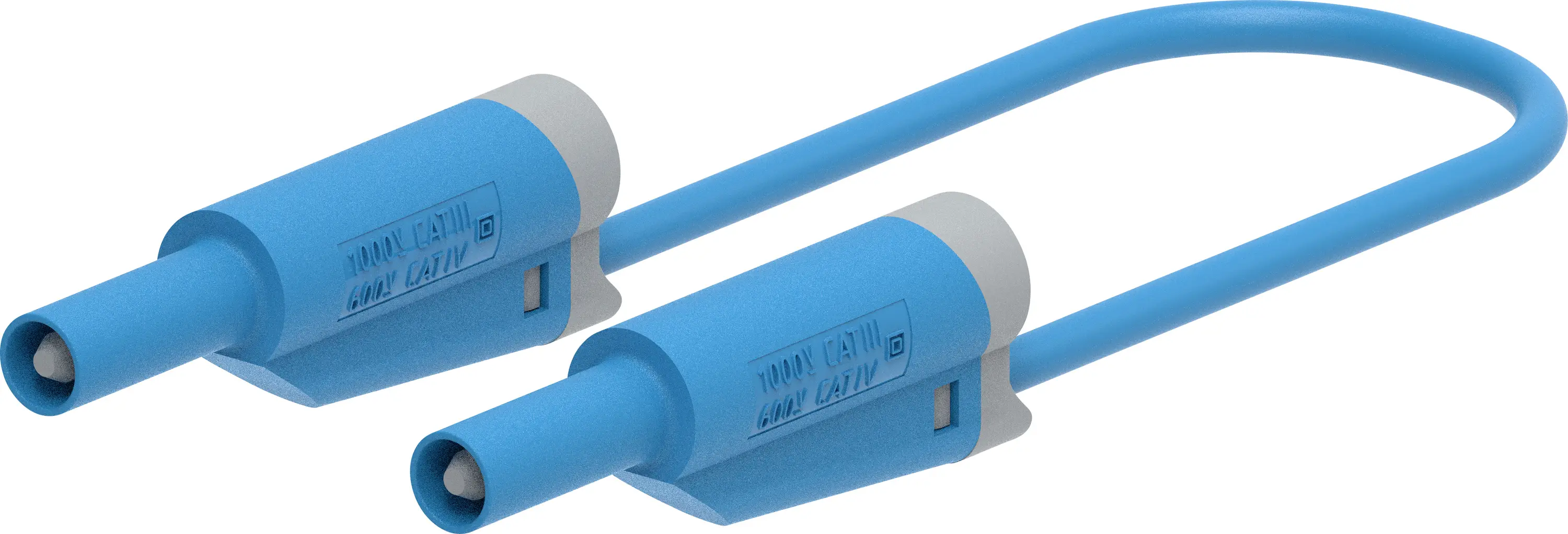 Electro PJP 2714-IEC-CD1-50BL Тестовый провод 4 мм, разъем типа «папа», разъем типа «банан», 50 см, синий 1 шт.