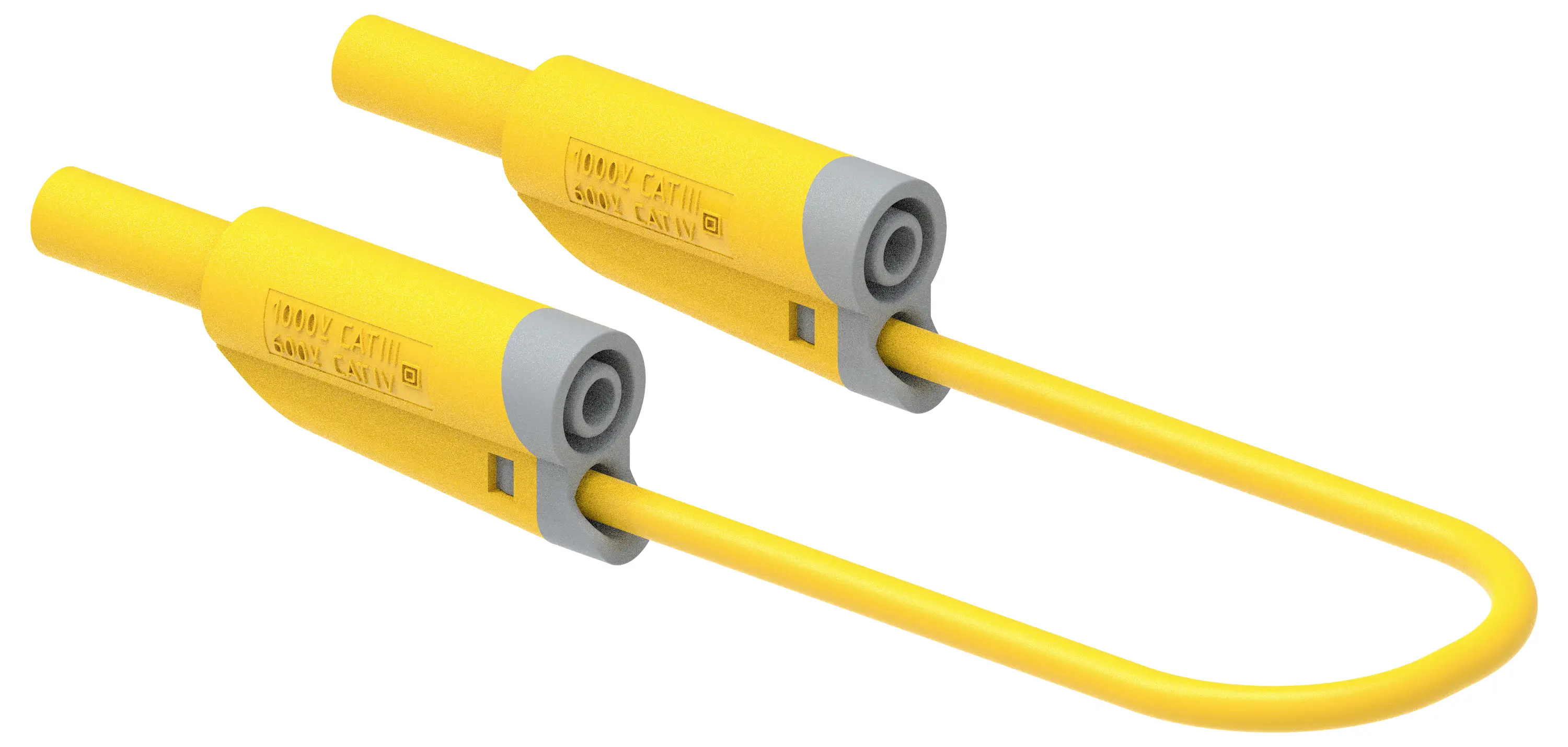 Измерительный провод Electro PJP 2714-IEC-CD1-50J, 50 см, желтый, 1 шт.