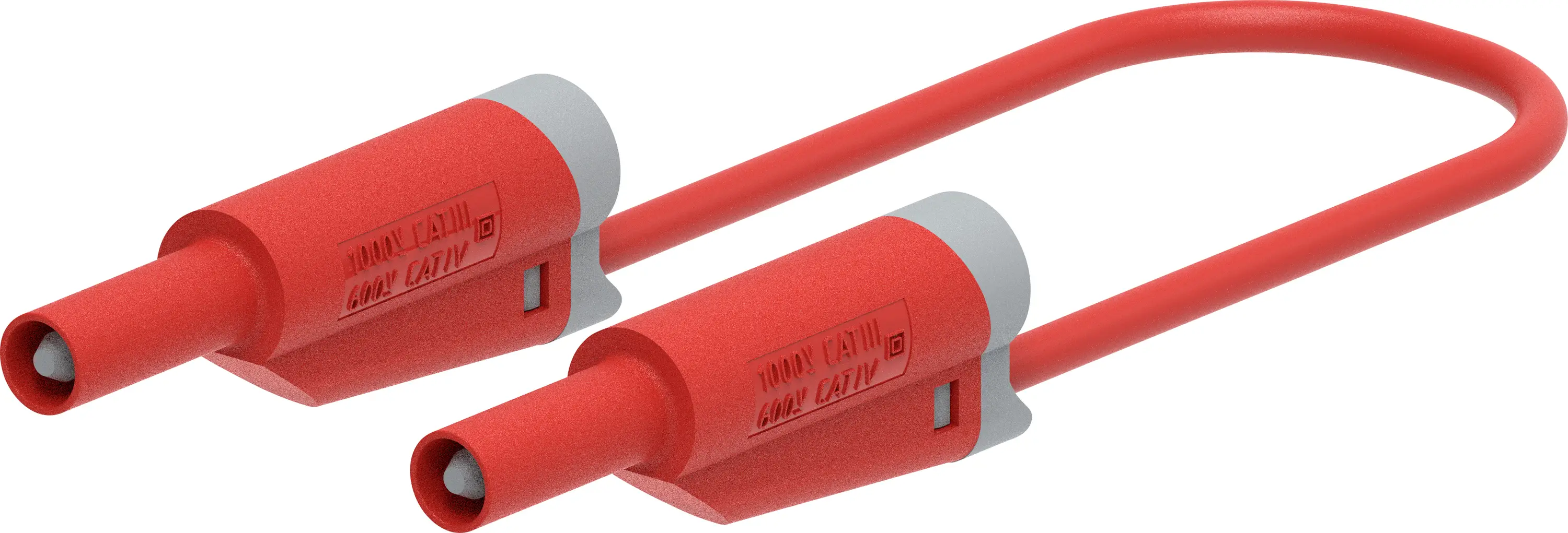 Измерительный провод Electro PJP 2714-IEC-CD1-50R, 50 см, красный, 1 шт.