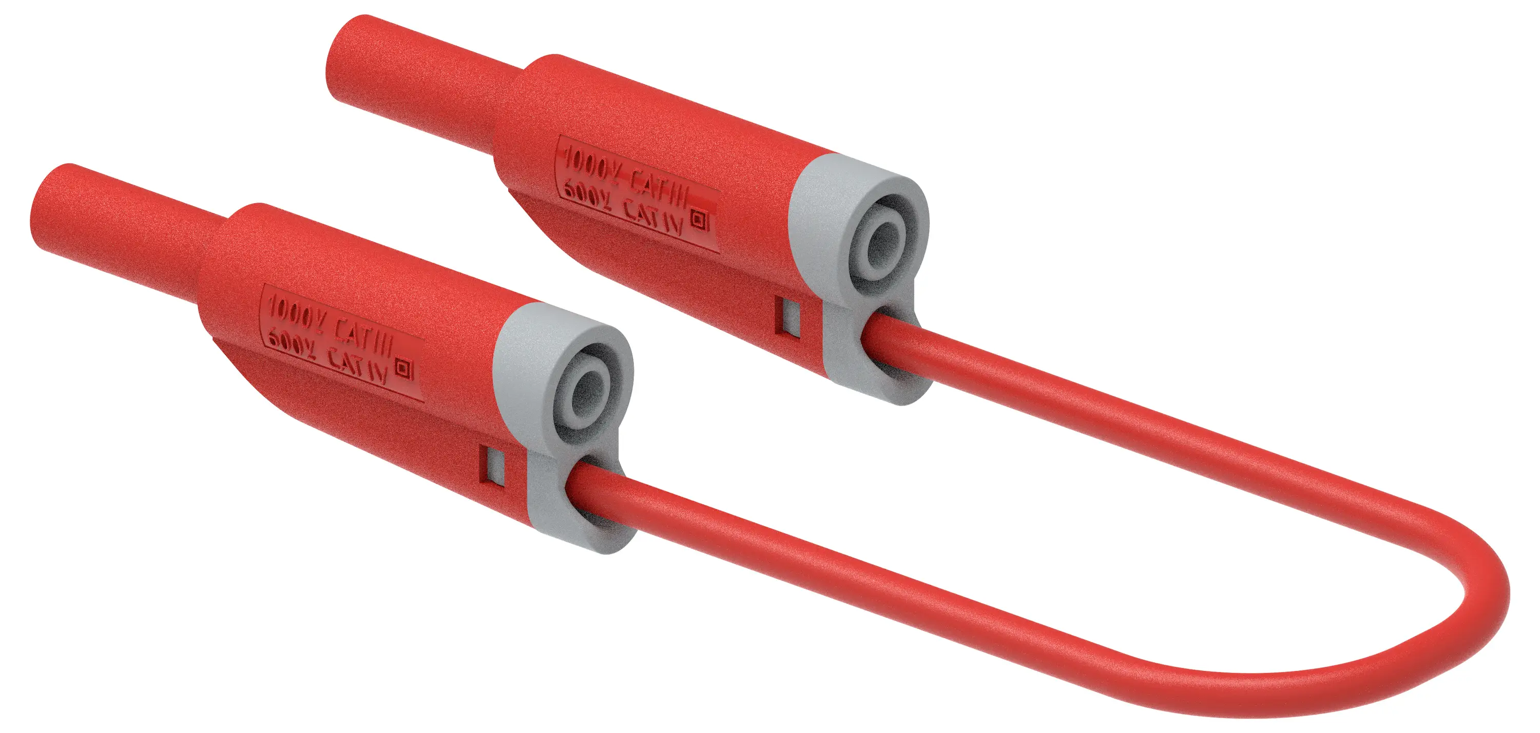 Измерительный провод Electro PJP 2714-IEC-CD1-50R, 50 см, красный, 1 шт.