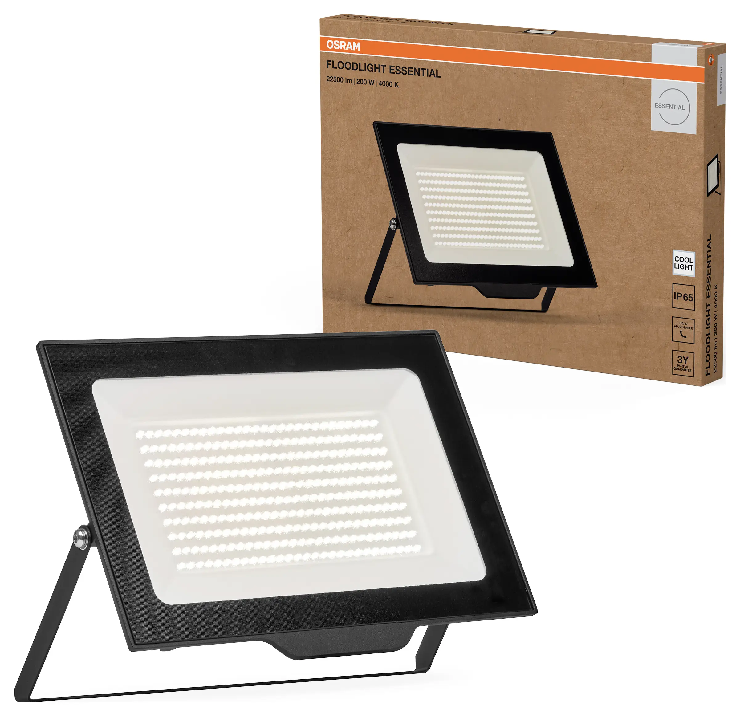 OSRAM HOMELIGHTING Прожектор Essential 200W 4000K 4099854429675 Вуличний світлодіодний прожектор 200.00 Вт Колір світлодіода: холо