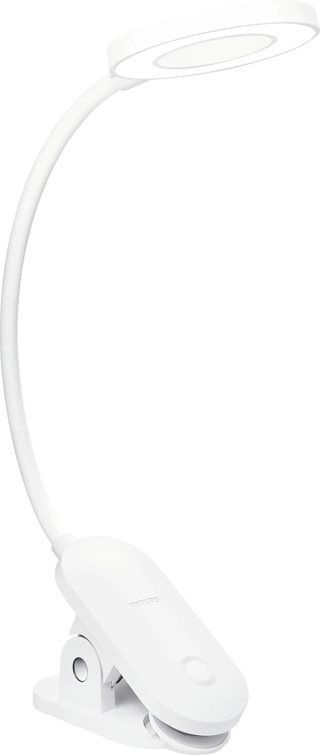 Philips LED Forys Clip DSK206 8720169194397 Світлодіодна настільна лампа на батарейках, вбудована 5 Вт, біла