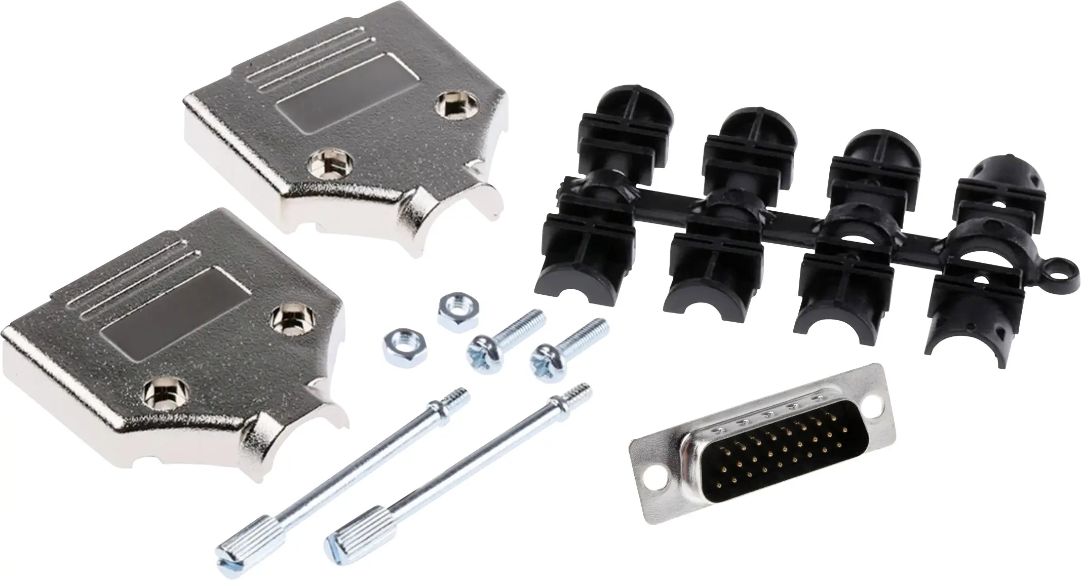 Разъемы MH Connectors MHDTPK15HD26MS-K D-Sub штекерные, 180°, количество контактов: 26, припойная чашка: 1 шт.