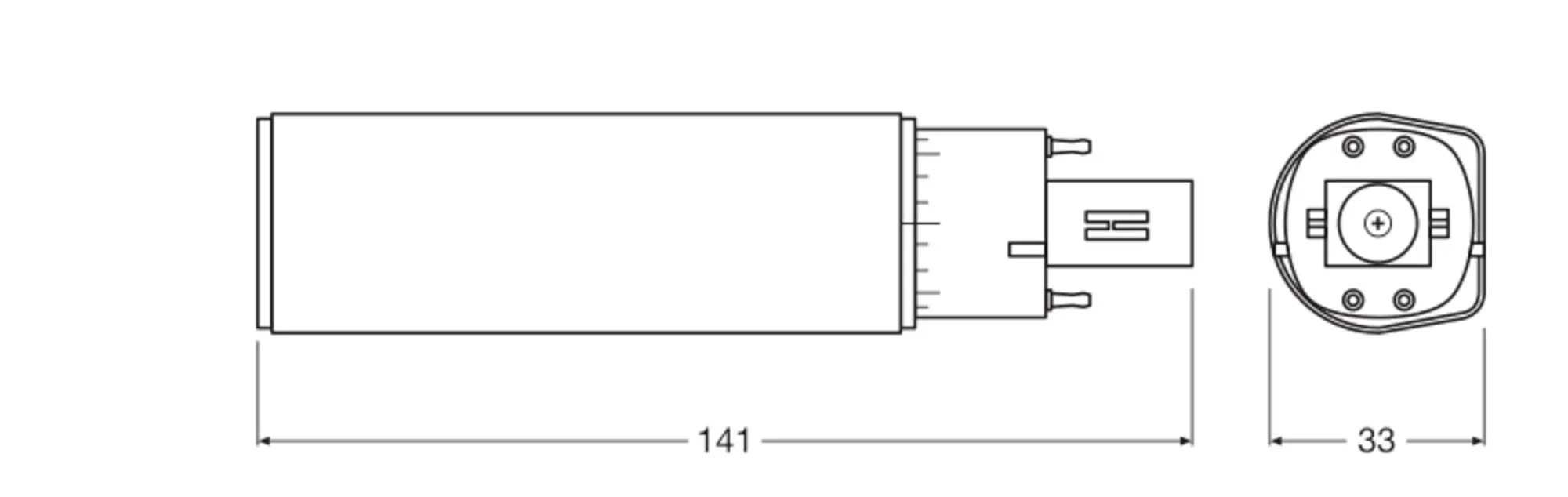 Світлодіодна трубчаста лампа OSRAM HOMELIGHTING 4099854501791 G24q-2 7 Вт 770 лм денне світло біле 1 шт.