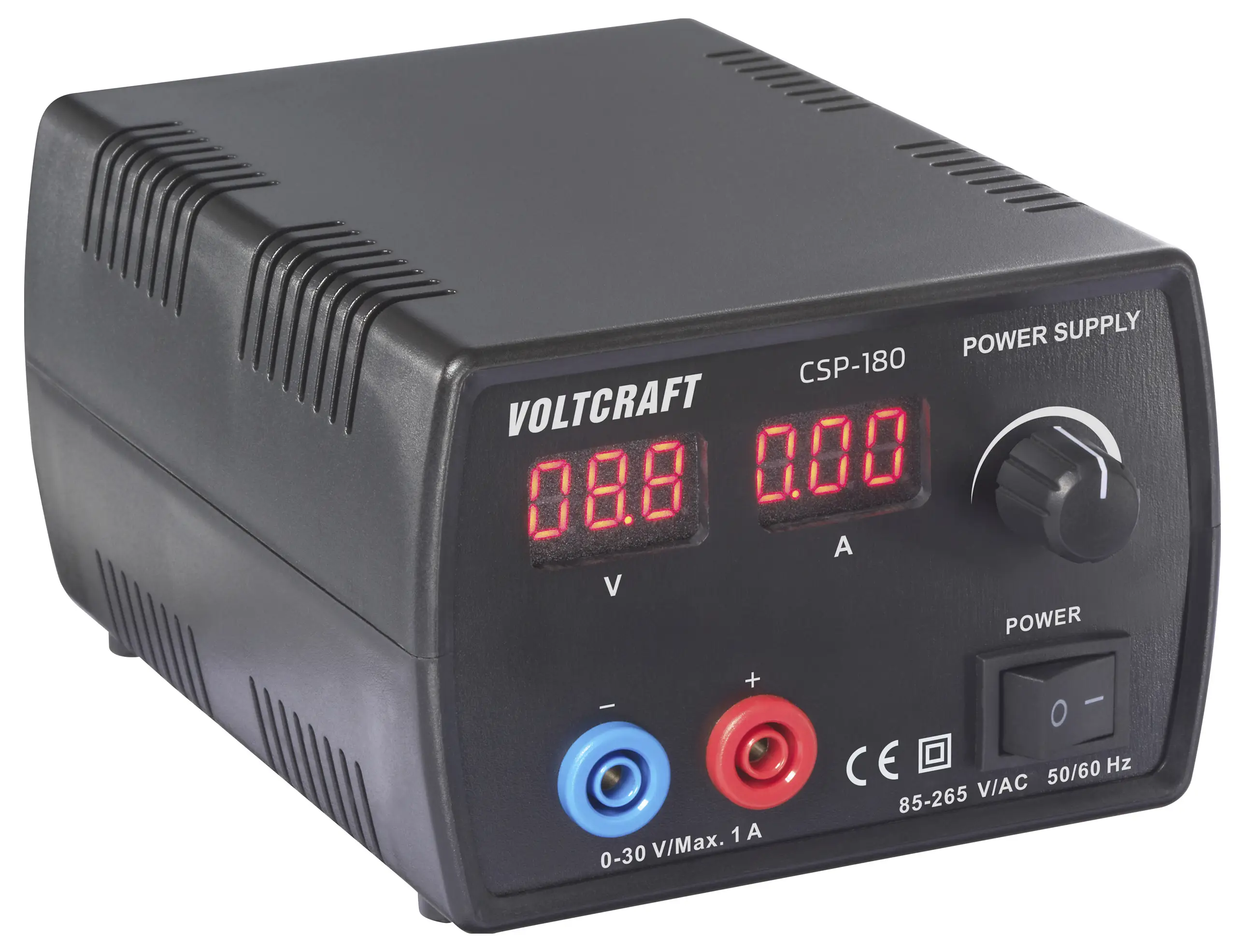 Регулируемый лабораторный источник питания VOLTCRAFT CSP-180, постоянное напряжение 0–30 В; 1 А (макс.); 30 Вт; количество выходов