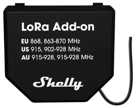 Дополнение Shelly LoRa, беспроводной коммутационный элемент Shelly.