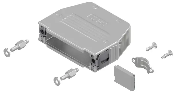 Корпус роз'єму D-SUB Conec SnapLock 16-003220E Кількість контактів: 25 пластик, металізований 90°, 180° 1 шт.