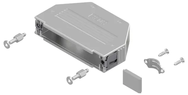 Корпус роз'єму D-SUB Conec SnapLock 16-003230E Кількість контактів: 37 пластик, металізований 90°, 180° 1 шт.