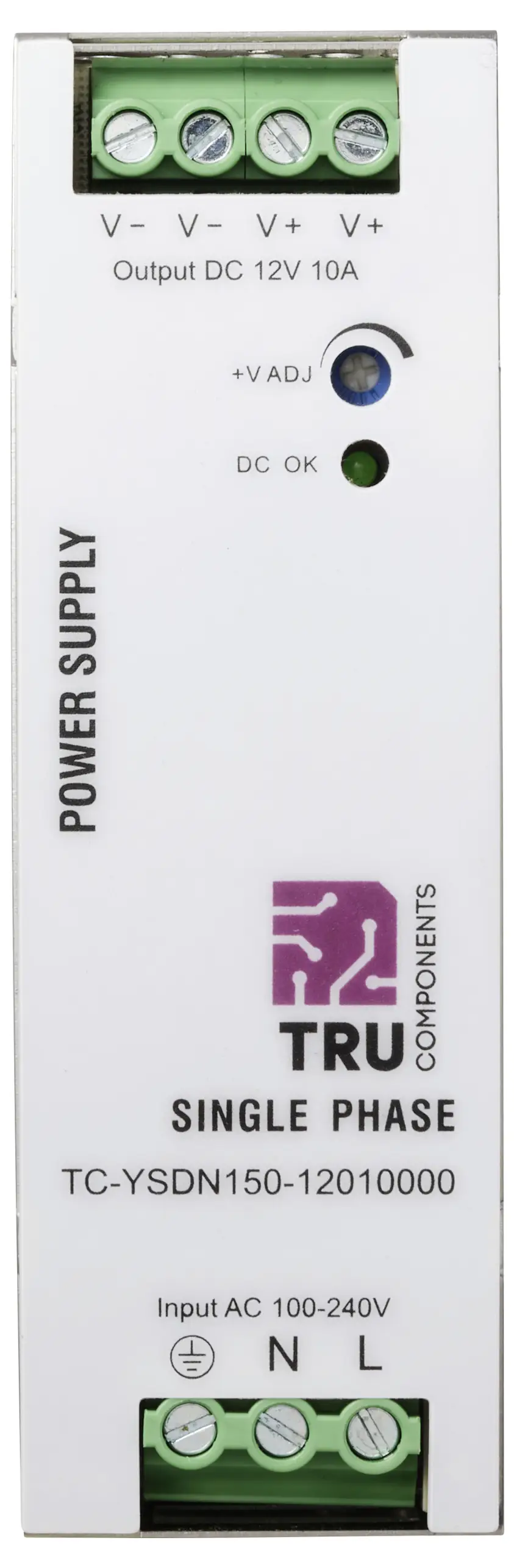 Блок живлення для DIN-рейки TRU COMPONENTS TC-13807984 12 В/DC 10 A 120 Вт Кількість виходів: 1 x Опис 1 шт.