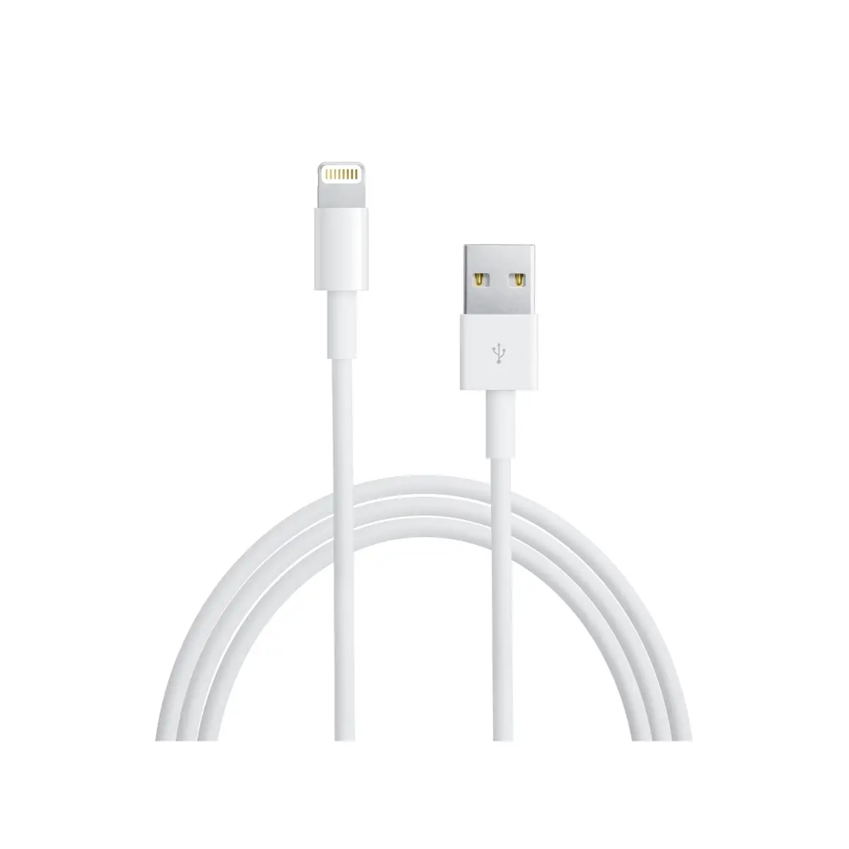 USB-кабель Apple B-Ware (поврежден/отсутствует упаковка) USB 2.0 штекер USB-A, штекер Lightning штекер 1,00 м белый MD818ZM/A-B