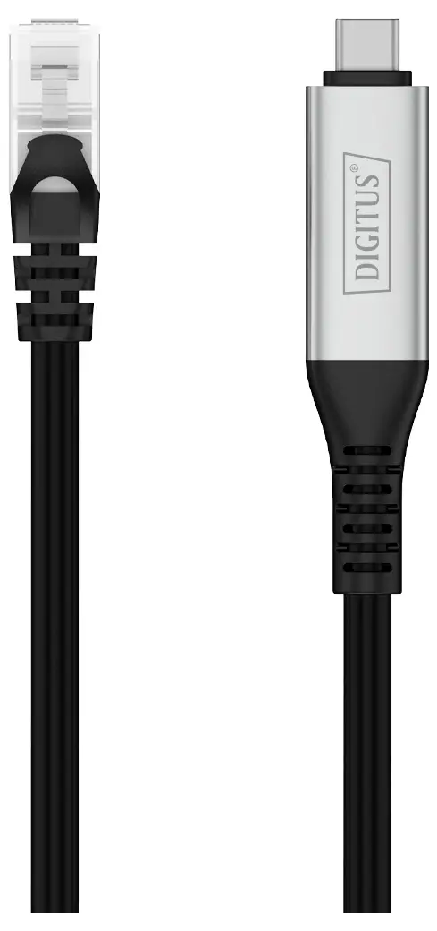Адаптер Digitus USB 3.1 Gen 1 (USB 3.0), USB 3.2 Gen 1 (USB 3.0), USB, USB-C [1x USB, USB 3.2 Gen 1 (USB 3.0) - 1x RJ45, разъем RJ