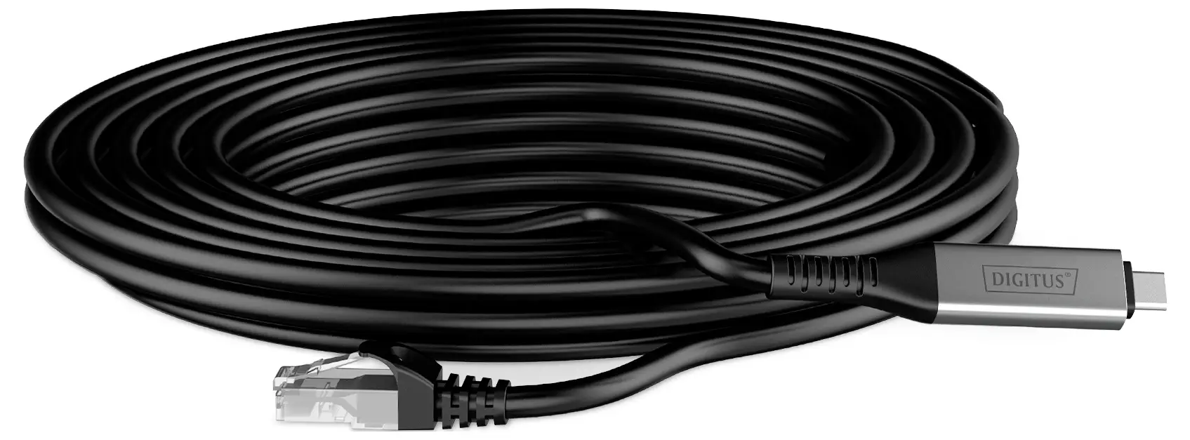 Адаптер Digitus USB 3.1 Gen 1 (USB 3.0), USB 3.2 Gen 1 (USB 3.0), USB, USB-C [1x USB, USB 3.2 Gen 1 (USB 3.0) - 1x RJ45, разъем RJ