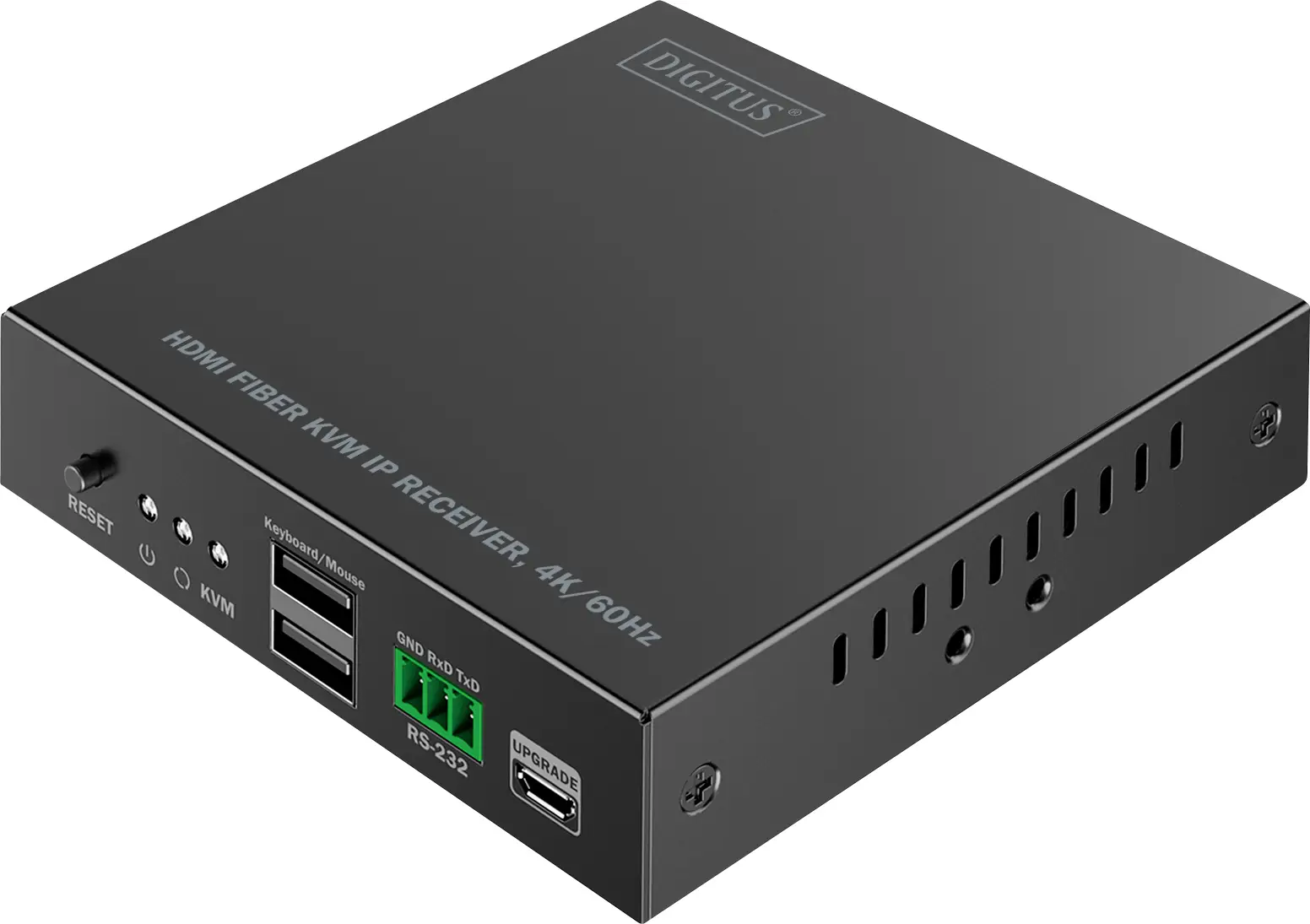 Digitus DS-55349 HDMI, вхід HDMI®, вихід HDMI®, SFP, USB, USB-A, USB 1.1, підключення живлення, RS232, Micro USB, навушники (роз'є