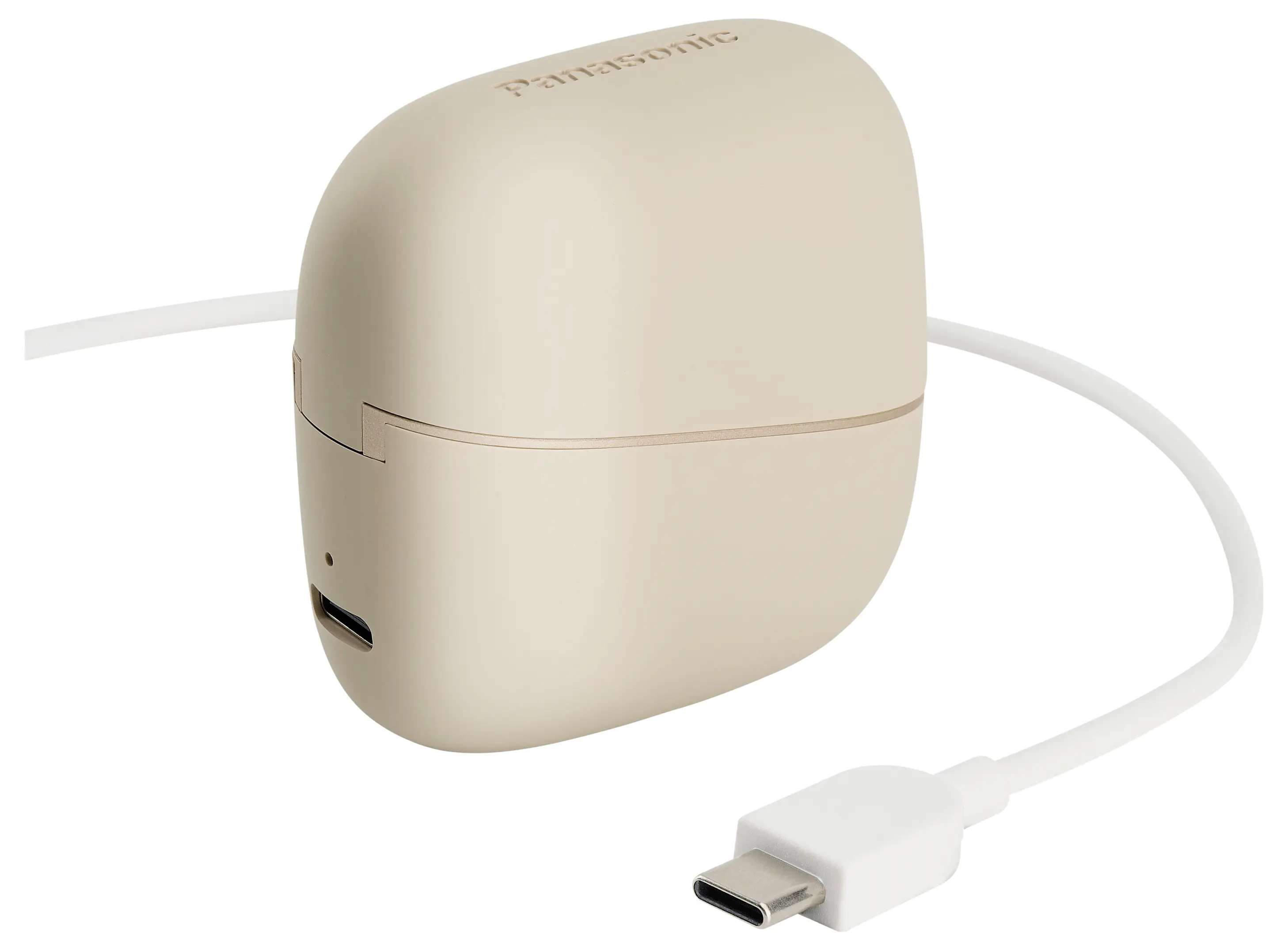 Наушники-вкладыши Panasonic RB-F10DE-C Bluetooth, бежевые, с микрофоном, шумоподавлением, чехлом для переноски, костной проводимос